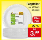 Pappteller von HEKU im aktuellen Zimmermann Prospekt