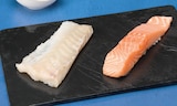 Duo de saumon et cabillaud en promo chez U Express Tourcoing à 7,25 €