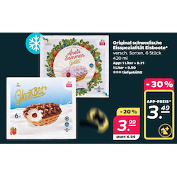 Original schwedische Eisspezialität Eisboote