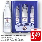 Mineralwasser im Angebot bei E center in Neustadt Mineralwasser Angebote von Gerolsteiner bei E center Neustadt für 5,49 €
