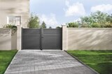 Portail aluminium battant gris anthracite "Vento" - L. 3,50 m x H. 1,60 m en promo chez Brico Dépôt Portail aluminium battant gris anthracite "Vento" - L. 3,50 m x H. 1,60 m dans le catalogue Brico Dépôt