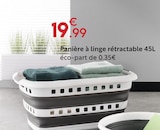 Panière à linge rétractable à 19,99 € dans le catalogue Maxi Bazar