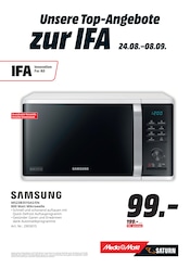 Mikrowelle im MediaMarkt Saturn Prospekt in Tübingen Aktueller MediaMarkt Saturn Prospekt mit Mikrowelle, "Wir feiern die IFA mit Top-Angeboten.", Seite 11