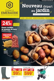 Prospectus Jardineries & Animaleries Espace Emeraude en cours à Ruelisheim et alentours, "Nouveau départ au jardin", 16 pages, 25/02/2026 - 14/03/2026 Catalogue Jardineries & Animaleries Espace Emeraude en cours à Ruelisheim et alentours, "Nouveau départ au jardin", 16 pages, 25/02/2026 - 14/03/2026