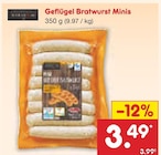 Geflügel Bratwurst Minis bei Netto Marken-Discount im Ochsenhausen Prospekt für 3,49 €