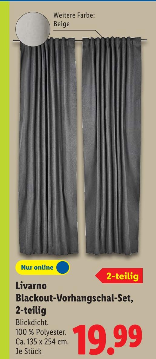 Blackout-Vorhangschal-Set