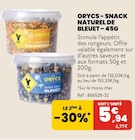 Snack naturel de bleuet - 45g - Orycs - Animalis Snack naturel de bleuet - 45g - Orycs à 5,94 € dans le catalogue Animalis