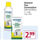Pure Citronensäure Angebote von Heitmann bei Rossmann Singen für 2,99 €