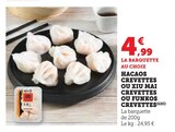 Hacaos crevettes en promo chez Super U Châtellerault à 4,99 €