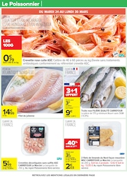 Offre Crevettes cuites dans le catalogue Carrefour du moment à la page 39