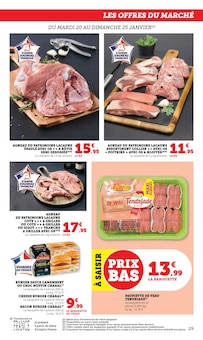 Promotion Hamburger dans le prospectus Super U, valable du 20/01/2026 au 01/02/2026 Promo Hamburger dans le catalogue Super U du moment à la page 29