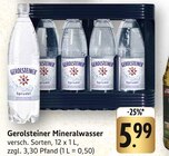 Mineralwasser im Angebot bei E center in Bensheim Mineralwasser Angebote von Gerolsteiner bei E center Bensheim für 5,99 €