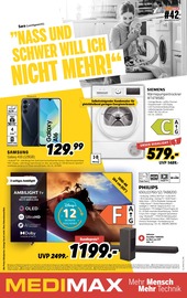 Aktueller MEDIMAX Prospekt mit Lautsprecher, "NASS UND SCHWER WILL ICH NICHT MEHR!", Seite 1