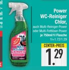 Power WC-Reiniger Chlor im EDEKA Prospekt Power WC-Reiniger Chlor von im aktuellen EDEKA Prospekt für 1,29 €