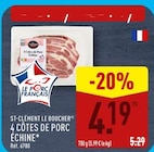 Promo 4 côtes de porc échine à 4,19 € dans le catalogue Aldi à Meaux