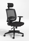 Fauteuil de bureau MALICE avec têtière - accoudoirs réglables - noir - Linea France en promo chez Bureau Vallée Fauteuil de bureau MALICE avec têtière - accoudoirs réglables - noir - Linea France dans le catalogue Bureau Vallée