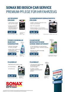 Pflege im Bosch Car Service Prospekt "Bosch Car Service. Die Werkstattprofis." mit 21 Seiten (Bremen)