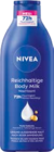 Lotion (Express) oder Milk (Reichhaltig) von NIVEA im aktuellen Müller Prospekt für 3,99 €