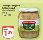 Schlachtekraut Angebote von Thüringer Landgarten bei GLOBUS Gotha für 1,39 €