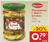 Champignons 1. Wahl in Scheiben Angebote von Beste Ernte bei Netto Marken-Discount Rostock für 0,79 €