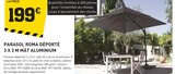 Promo Parasol roma déporté 3 x 3 m mât aluminium à 199,00 € dans le catalogue Tout Faire à Romagné