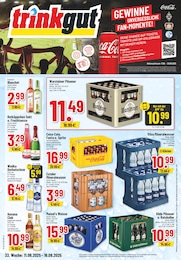 Trinkgut Prospekt: "Aktuelle Angebote", 6 Seiten, 11.08.2025 - 16.08.2025