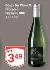 Prosecco Frizzante DOC Angebote von Bosco Dei Cirmioli bei GLOBUS Mannheim für 3,49 €