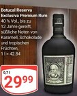 Aktuelles Reserva Exclusiva Premium Rum Angebot bei GLOBUS in Oberhausen ab 29,99 €