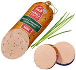 Sahne-Leberwurst mit Schnittlauch im Angebot bei REWE in Velbert Sahne-Leberwurst mit Schnittlauch Angebote von REWE Hausmarke bei REWE Velbert für 1,19 €