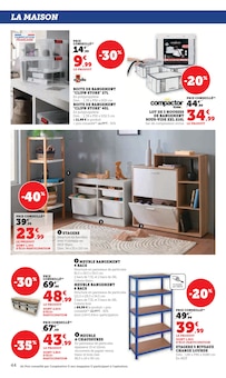 Promotion Poubelle dans le prospectus Hyper U, valable du 20/01/2026 au 01/02/2026 Promo Poubelle dans le catalogue Hyper U du moment à la page 44