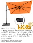 Pendelschirm im Angebot bei Möbel Inhofer in Germering Pendelschirm Angebote von doppler bei Möbel Inhofer Germering für 598,00 €