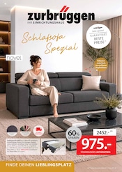 Aktueller Zurbrüggen Prospekt mit Polstermöbel, "Schlafsofa Spezial", Seite 1