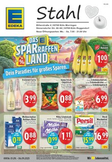 EDEKA Prospekt der Woche "Aktuelle Angebote" Seite 1, 01.09.2025 bis 06.09.2025 für Köln Aktueller EDEKA Prospekt "Aktuelle Angebote" Seite 1 von 24 Seiten für Köln