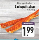 Aktuelles Hausgeräucherte Lachspeitschen Angebot bei E center in Bonn ab 1,99 €