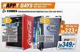 Getränkekühlschrank HighCube Coca Cola oder Beck´s Angebote von Cubes bei expert Wildeshausen für 333,00 €