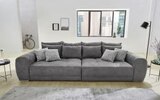 Aktuelles Big Sofa Moldau, grau, inkl. Kissen Angebot bei HARDECK in Osnabrück ab 899,00 €