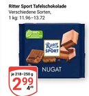 Tafelschokolade Nugat im Angebot bei GLOBUS in Hof Tafelschokolade Nugat Angebote von Ritter Sport bei GLOBUS Hof für 2,99 €