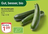 Bio Zucchini grün im Angebot bei GLOBUS in Saarbrücken Bio Zucchini grün Angebote bei GLOBUS Saarbrücken für 1,09 €