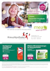 Aktueller mea - meine apotheke Apotheke Prospekt in Dormagen und Umgebung, "Unsere Dezember-Angebote" mit 2 Seiten, 01.12.2024 - 31.12.2024