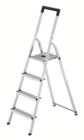 Alu-Sicherheits-Stehleiter L40/L41 BasicLine 4 Stufen Angebote von selekta by hagebau bei toom Baumarkt Oberhausen für 39,99 €