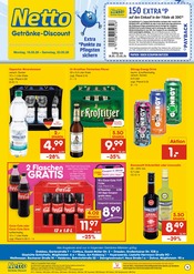 Getränke im Netto Marken-Discount Prospekt in Hoyerswerda Aktueller Netto Marken-Discount Prospekt mit Getränke, "DER ORT, AN DEM DU IMMER AUSGEZEICHNETE PREISE FINDEST.", Seite 1
