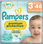 Couches premium protection t3x46 - PAMPERS en promo chez Intermarché Hyper Antibes à 9,88 €