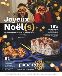 Prospectus Picard à Rosny-sous-Bois, "Joyeux Noël(s)", 16 pages de promos valables du 05/12/2022 au 01/01/2023