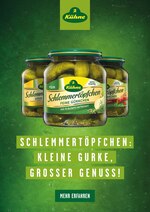 Kühne Prospekt "Schlemmertöpfchen: Kleine Gurke, Grosser Genuss!", 4 Seiten, für Springe, 28.11.2019 - 11.12.2019 Kühne Prospekt "Schlemmertöpfchen: Kleine Gurke, Grosser Genuss!", 4 Seiten, für Springe, 28.11.2019 - 11.12.2019