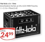 Aktuelles Fritz-kola oder -limo Angebot bei GLOBUS in Duisburg ab 24,99 €