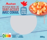 Petites Noix De Saint Jacques Avec Corail Surgelées Auchan à 5,80 € dans le catalogue Auchan Hypermarché