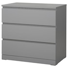 Kommode mit 3 Schubladen grau lasiert im IKEA Prospekt Kommode mit 3 Schubladen grau lasiert von MALM im aktuellen IKEA Prospekt für 79,99 €