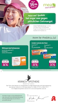 Aktueller mea - meine apotheke Prospekt "Unsere Juli-Angebote" für Waren (Müritz) Aktueller mea - meine apotheke Prospekt für Waren (Müritz) mit Seiten