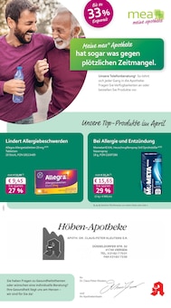 mea - meine apotheke Prospekt der Woche "Unsere April-Angebote" Seite 1, 01.04.2026 bis 30.04.2026 für Kempen Aktueller mea - meine apotheke Prospekt "Unsere April-Angebote" Seite 1 von 4 Seiten für Kempen