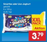 Smarties oder Lion Joghurt im Angebot bei Netto Marken-Discount in Eberswalde Smarties oder Lion Joghurt Angebote von Smarties bei Netto Marken-Discount Eberswalde für 3,79 €